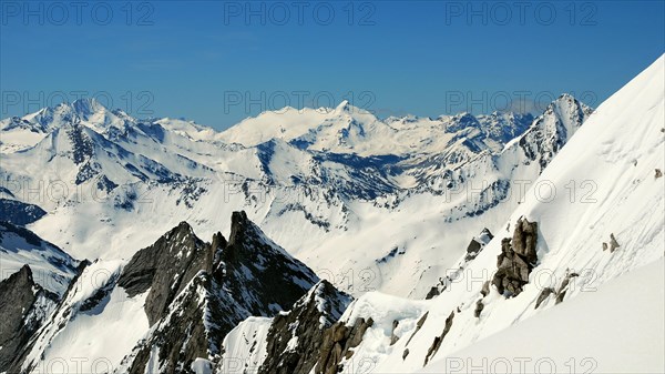 View from Gabler to Hochgall on the left