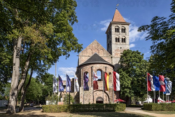 Abbey ruins during the festival