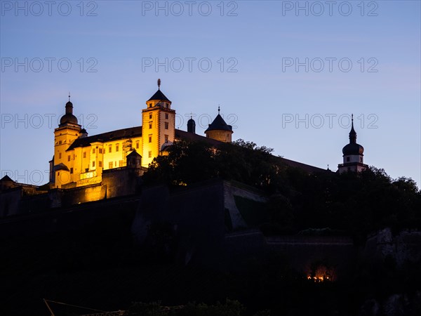 Illuminated Marienberg Fortress