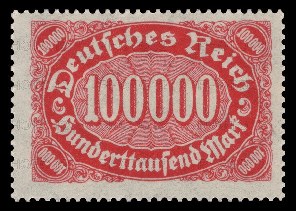 Stamp vintage 1923 of the Deutsche Reichspost