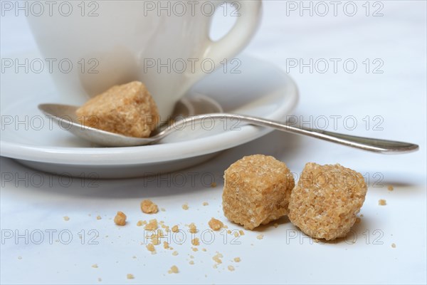 Espresso cup with sugar cube