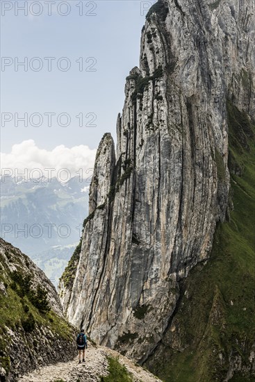 Steep mountains and clouds