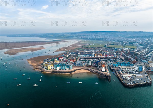 Exmouth and River Exe from a drone