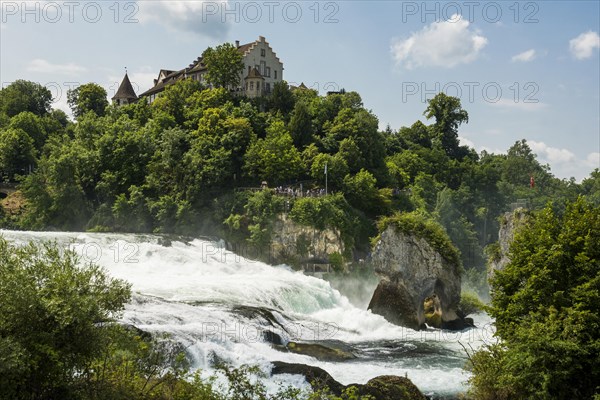 Waterfall and castle