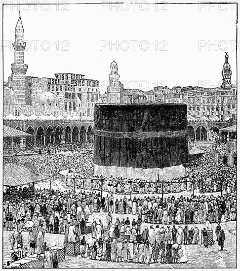 The Kaaba in Mecca at Pilgrimage Time