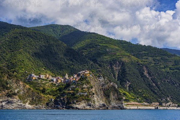 The village of Corniglia in the Cinque terre