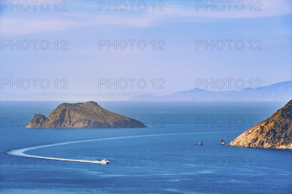 Beautiful landscape with several islets in bay