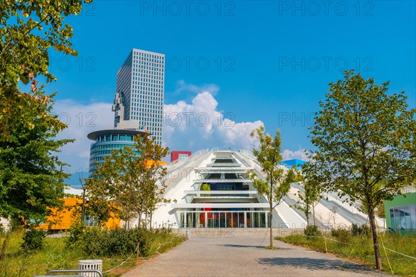 Tirana Pyramid in the center near Skanderbeg Square in Tirana. Albania. Congress Center