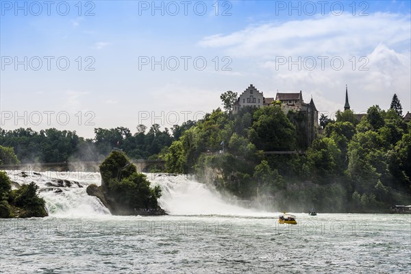 Waterfall and castle