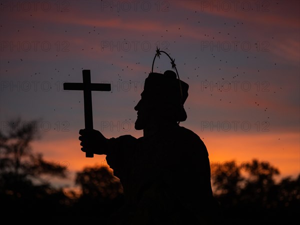 Silhouette in the sunset