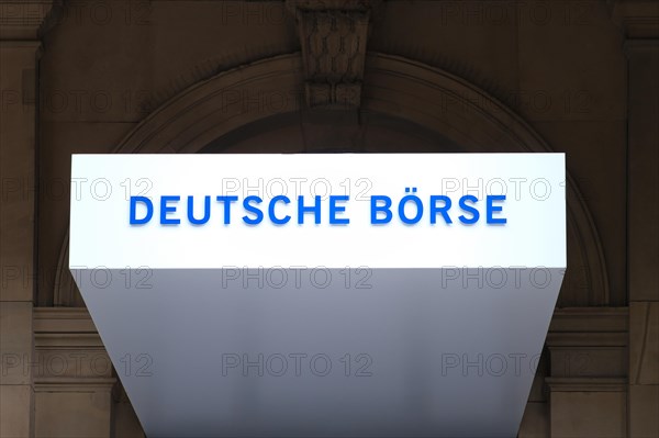 Sign with inscription Deutsche Boerse