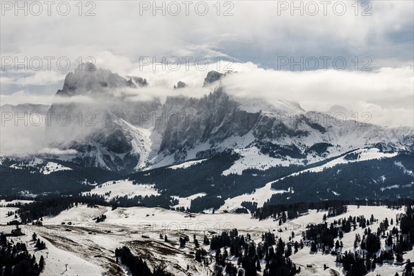 Snow-covered mountains