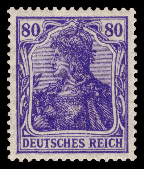 Stamp vintage 1920 of the German Reichspost