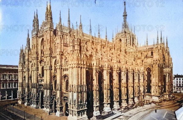 The Cathedral of Milan in 1880