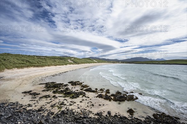 The sandy beach of Balnakeil Beach in the Northern Highlands