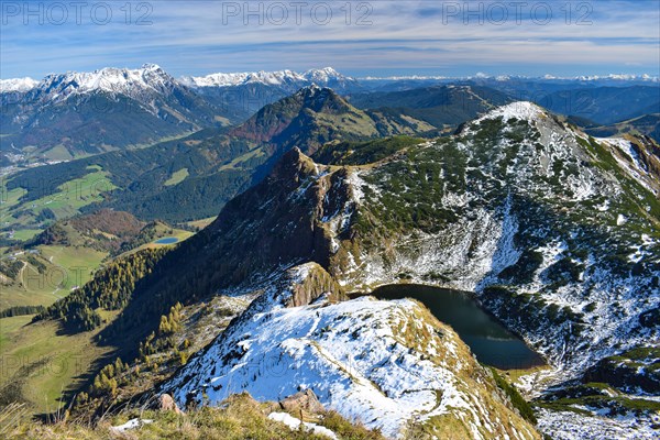 View from Wildseeloder in autumn to Wildsee