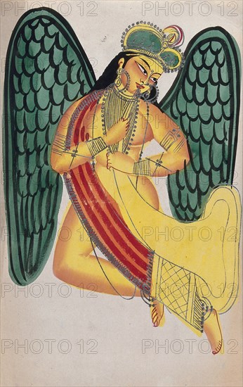 A winged apsara