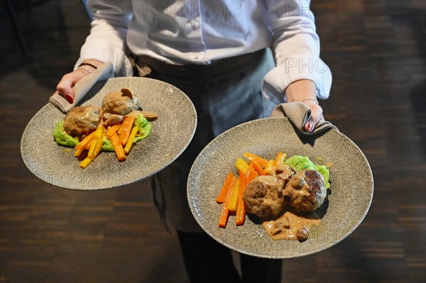 Dinner plate Veal mince