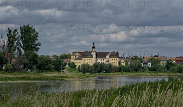 Castle and Elbe River in Coswig