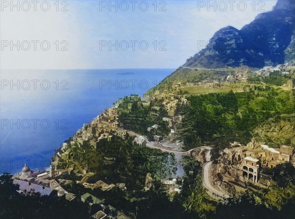 Panorama of Positano in 1887