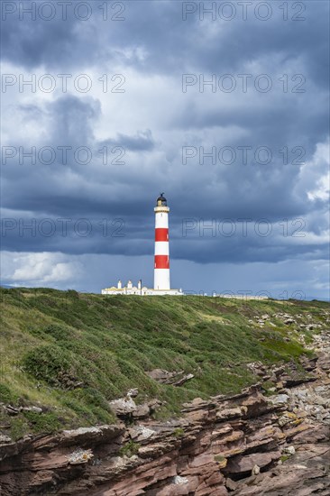 The Tarbat Ness Lighthouse on the Moray Firth