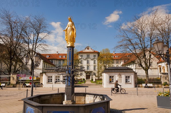 Wurzach Castle with Baroque staircase from 1723