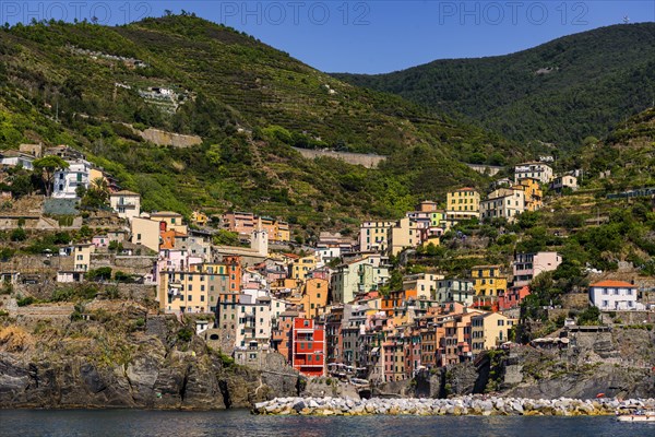 The village of Romaggiore in the Cinque terre