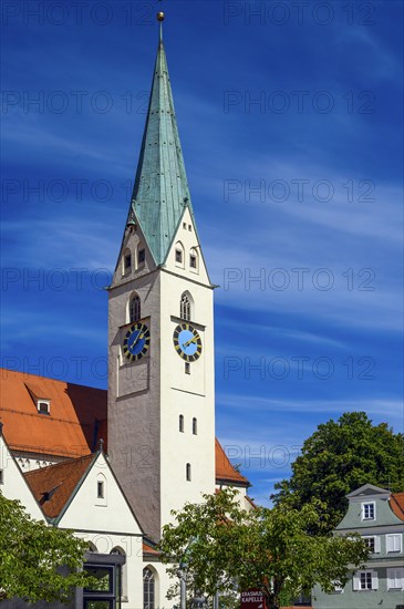 Church tower with clock