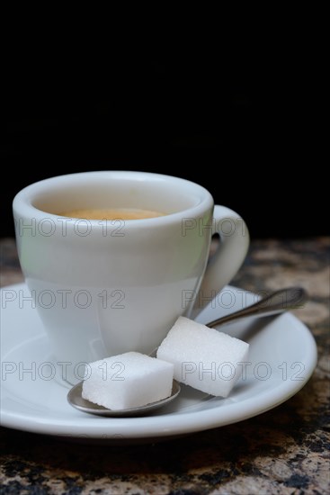 Espresso Cup with Sugar Cube