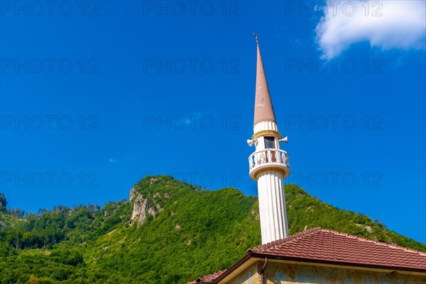 Beautiful mosque at Dragobi in the Valbona Valley