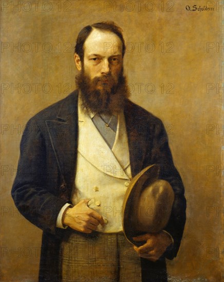 Self-portrait by Franz Otto Scholderer