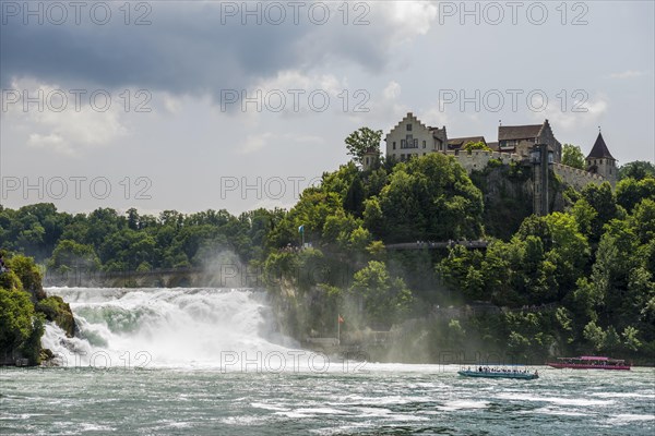 Waterfall and castle