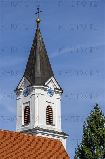 Church tower with clock