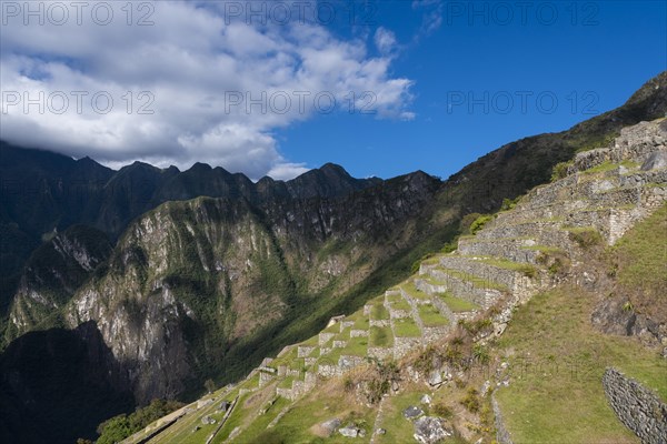 A view of Machu Picchu ruins