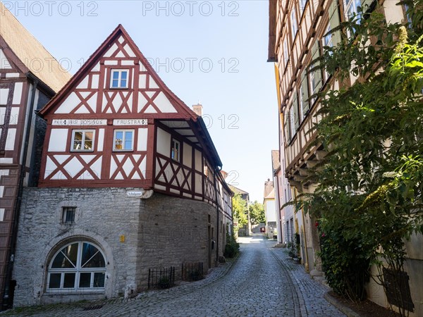 Alley with half-timbered buildingsTown of Marktbreit