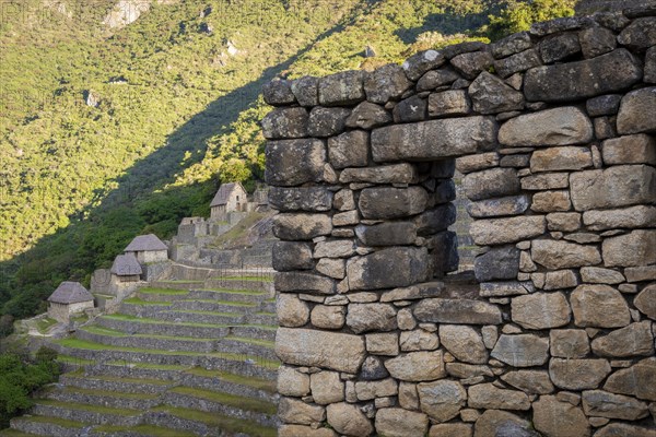 A view of Machu Picchu ruins