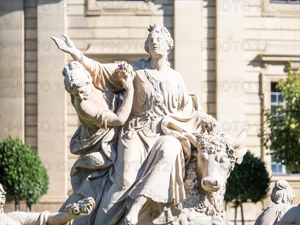 Robbery of Europe by Johann Peter Wagne in the courtyard garden behind the Wuerzburg Residence