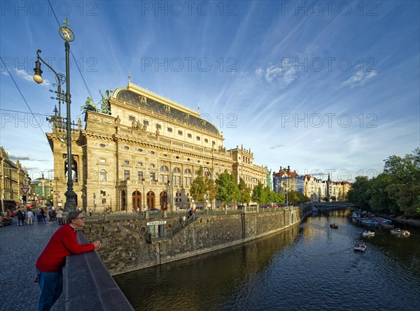 National Theatre on the Vltava River