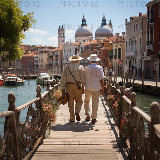 Sprightly seniors visit Venice and sights