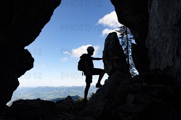 Climbers on the Mannlsteig