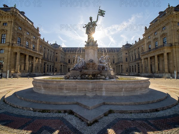 In front of the Wuerzburg Residenz