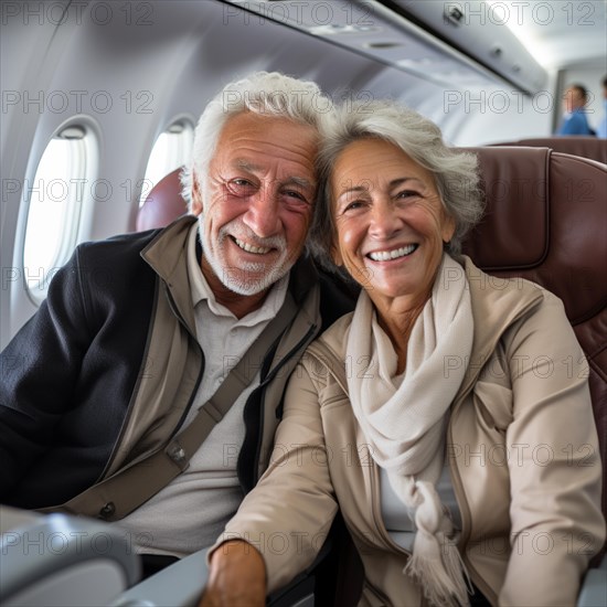 Agile seniors are at the airport to prepare for their trip