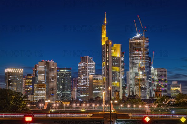 The cityscape of Frankfurt's banking skyline is constantly changing. Next to the tallest skyscraper