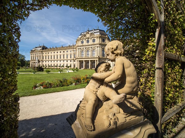 Sculpture in front of Wuerzburg Residence