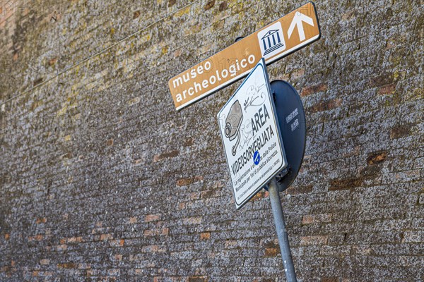 Video-monitored area near the Archaeological Museum