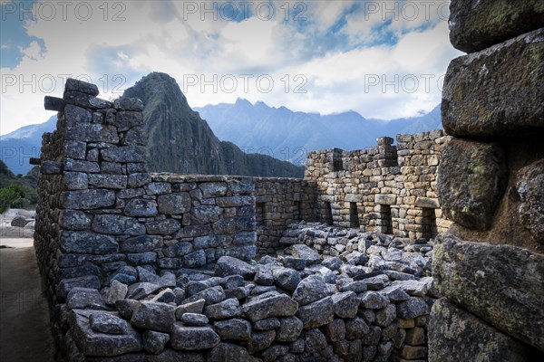 A view of Machu Picchu ruins