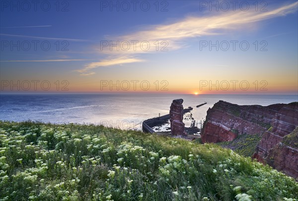 Lange Anna with cliffs on the high seas island of Helgoland