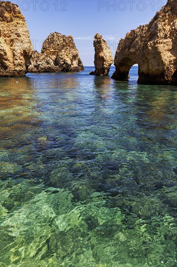 Hidden bay at Ponta da Piedade