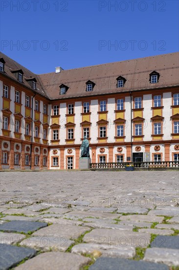 Old castle the statue of Maximilian II. King of Bavaria