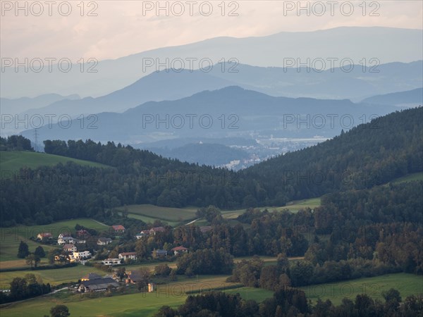 View from the Gerlitzen Alpe into the Drau Valley